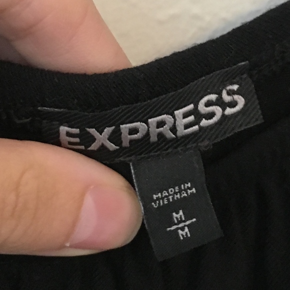 Express Double Ruffle Banded Hem Tee - Picture 5 of 5